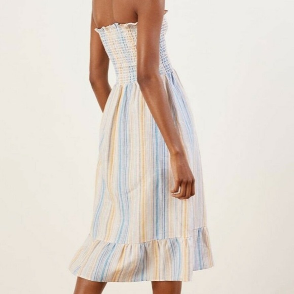 Bermuda dress Marbella XS reformation NWT blue - Picture 2 of 6